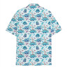 Funny Cute Blue Dinosaur Tropical Summer Hawaiian Shirt S-5XL
