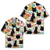 Funny Retro Cat Pizza Taco Food Hawaiian Shirt S-5XL