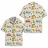 Funny Retro Cat Pizza Taco Food Hawaiian Shirt S-5XL