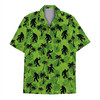 Tropical Bigfoot Sasquatch Palm Tree Leaf Hawaiian Shirt S-5XL