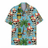 Skull Pineapple Vibrant Tropical Summer Hawaiian Shirt S-5XL