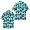 Blue Tiki Mug Tropical Summer Beach Hawaiian Shirt S-5XL