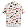 Funny Kawaii Cat Japanese Sushi Summer Hawaiian Shirt S-5XL