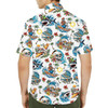 Shark Skeleton Surfing Funny Beach Summer Hawaiian Shirt S-5XL