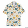 Vintage Tropical Island Palm Tree Pineapple Hawaiian Shirt S-5XL