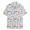 Vintage Watercolor Fish Fishing Summer Hawaiian Shirt S-5XL