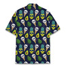 Avocado Pineapple Ice Cream Skull Food Hawaiian Shirt S-5XL