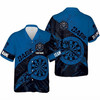 Personalized Darts Team  Flaming Dartboard Hawaiian Shirt S-5XL