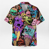 Skull Ice Cream Colorful Summer Aloha Hawaiian Shirt S-5XL