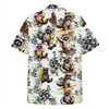 Funny Raccoon Surfing Summer Hawaiian Shirt S-5XL