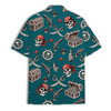 Vintage Skeleton Pirate Skull Hawaiian Shirt S-5XL
