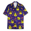Funny Neon Rubber Duck Galaxy Hawaiian Shirt S-5XL