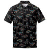 Dinosaur Print Performance Men's Polo Shirt S-5XL