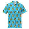 Funny Rubber Duck with Gun Print Men's Polo Shirt S-5XL