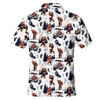Funny Bigfoot Sasquatch Play Golf Men's Polo Shirt S-5XL