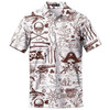 Vintage Pirate Skull Retro 80s Golf Men's Polo Shirt S-5XL