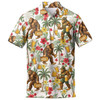 Funny Bigfoot Beer And Pretzel Cookie Men's Polo Shirt S-5XL