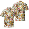 Funny Bigfoot Beer And Pretzel Cookie Men's Polo Shirt S-5XL