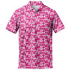 Funny Pink Boobs Pattern Golf Men's Polo Shirt S-5XL