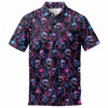 Neon Skull Electric Pattern Gothic Men's Polo Shirt S-5XL