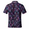 Neon Skull Electric Pattern Gothic Men's Polo Shirt S-5XL