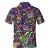 Festival Skull Mardi Gras Men's Polo Shirt S-5XL