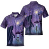 Bigfoot Alien Galaxy UFO Sasquatch Men's Polo Shirt S-5XL
