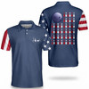 Patriotic USA Bowling Polo Shirt, Men's Polo Shirt S-5XL