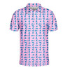 Ocean Blue Shark Golf Polo Shirt, Men's Polo Shirt S-5XL