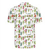 Pink Flamingo Tropical Golf Polo Shirt, Men's Polo Shirt S-5XL