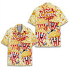 Funny Popcorn Cartoon Movie Night Hawaiian Shirt S-5XL