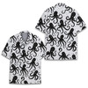 Octopus Black White Sea Creature Hawaiian Shirt S-5XL