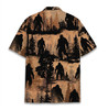 Bigfoot Sasquatch Forest Silhouette Hawaiian Shirt S-5XL