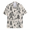 Bigfoot Sasquatch Vintage Yeti Hawaiian Shirt S-5XL
