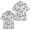 Make Waves Surfing Shark Tropical Summer Hawaiian Shirt S-5XL