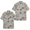 Pirate Map Skull Summer Beach Aloha Hawaiian Shirt S-5XL