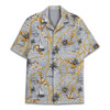 Pirate Map Skull Summer Beach Aloha Hawaiian Shirt S-5XL