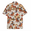 Raccoon Cowboy Wild West Rodeo Western Hawaiian Shirt S-5XL