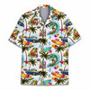 Alien Surfing Surfer Tropical Beach Hawaiian Shirt S-5XL