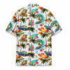 Alien Surfing Surfer Tropical Beach Hawaiian Shirt S-5XL