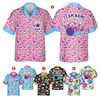 Customized Retro Bowling Custom Name Team Uniform Hawaiian Shirt S-5XL
