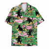 Tropical Surfing Black Cat Beach Vacation Hawaiian Shirt S-5XL
