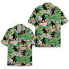Tropical Surfing Black Cat Beach Vacation Hawaiian Shirt S-5XL