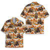 Skull Biker Desert Motorcycle Patriotic Rider Hawaiian Shirt S-5XL