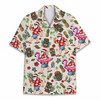 Santa Flamingo Tiki Christmas Tropical Xmas Hawaiian Shirt S-5XL