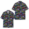 Alien Skull Tiki Neon Beach Party Hawaiian Shirt S-5XL