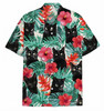 Black Cat Island Aloha Vacation Hawaiian Shirt S-5XL