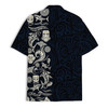 Shark Tiki Floral Boho Aloha Hawaiian Shirt S-5XL