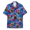 Funny Raccoon Tropical Hawaiian Shirt S-5XL