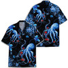 Funny Octopus Tropical Summer Casual Button Down Hawaiian Shirt S-5XL